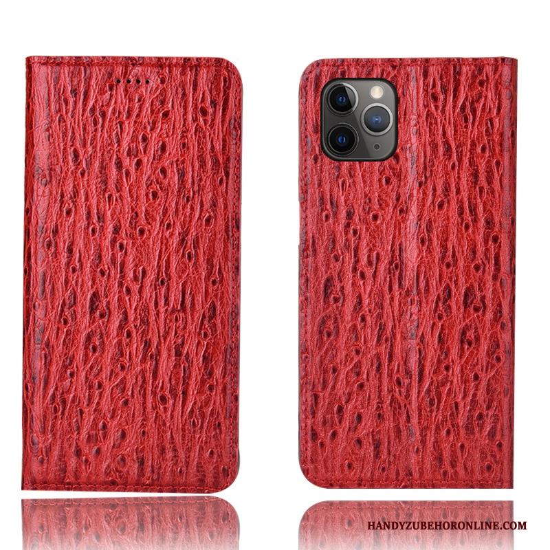 iPhone 11 Pro Hoesje Rood All Inclusive Bescherming Vogel Anti-fall Patroon Hoes