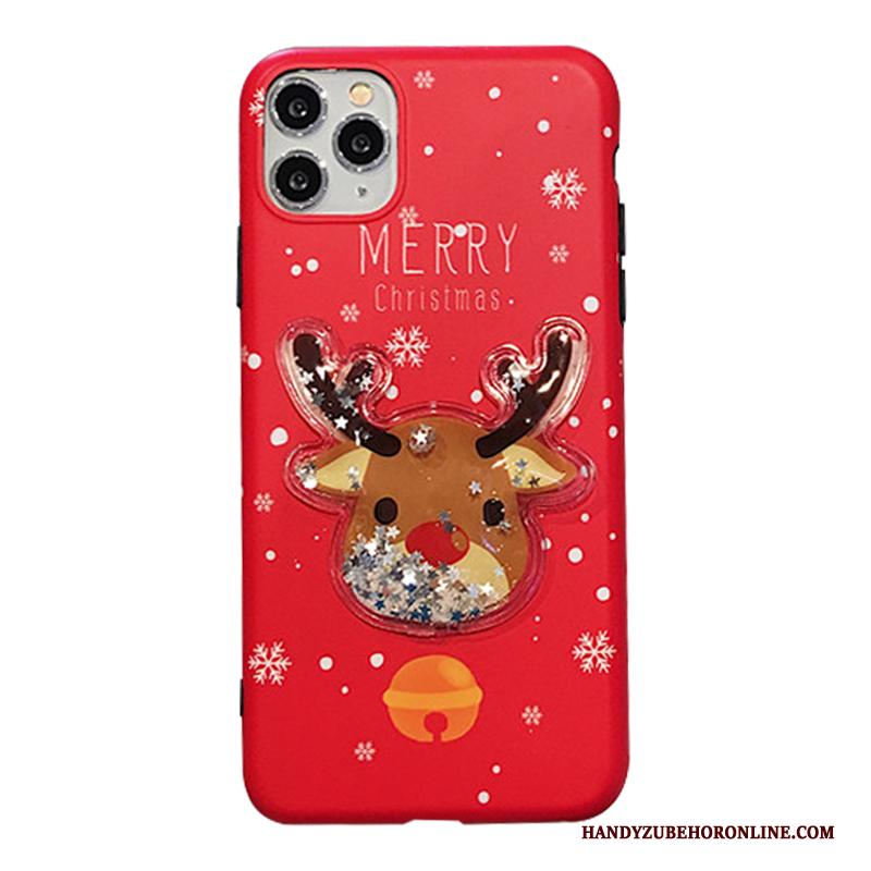 iPhone 11 Pro Max Hoesje Decompressie Lovers Eland Zacht Mooie Hoes Rood