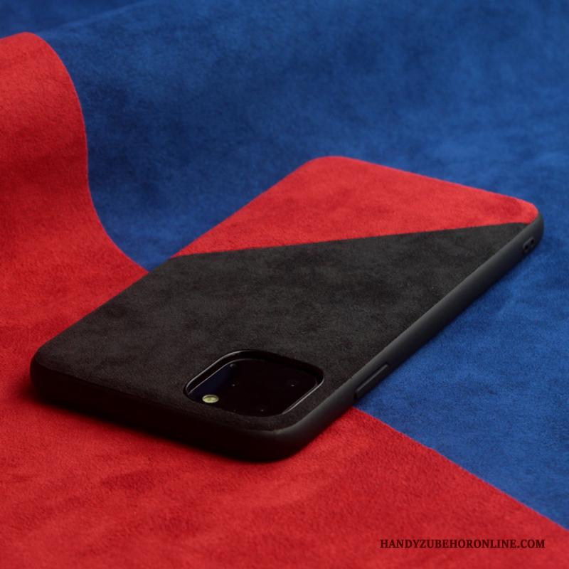 iPhone 11 Pro Max Hoesje Suede Bescherming Het Uitstralen Twee Kleuren Verbinding Europa Anti-fall