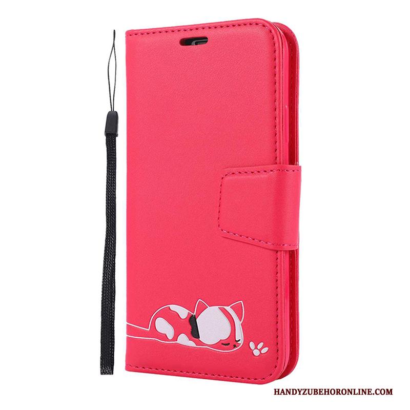 iPhone 11 Pro Rood Spotprent Hoesje Telefoon Folio Portemonnee Leren Etui