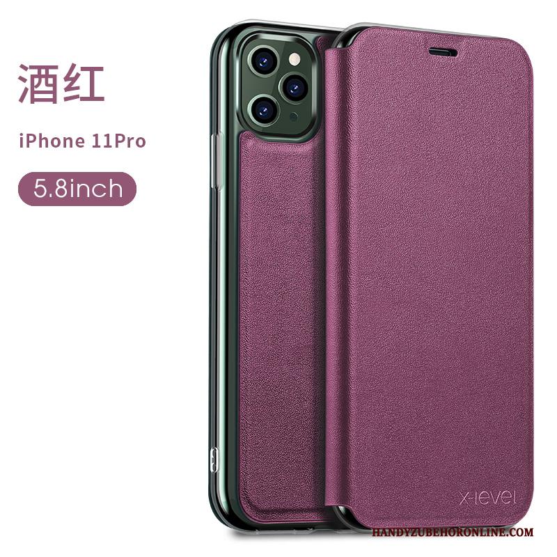 iPhone 11 Pro Scheppend Dun Hoesje Nieuw All Inclusive Anti-fall Purper