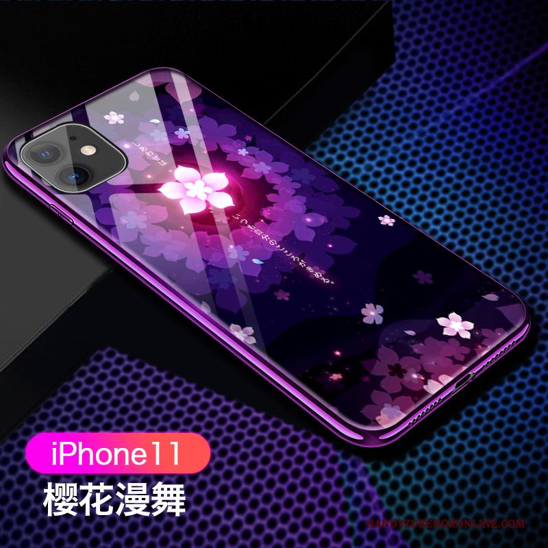 iPhone 11 Purper High End Hoesje Telefoon Doorzichtig Siliconen Plating Dun