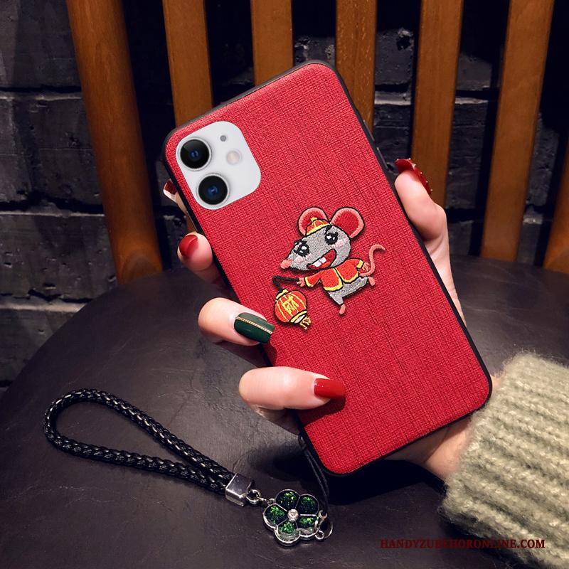 iPhone 11 Scheppend Hoesje Telefoon Bescherming Lovers All Inclusive Siliconen Net Red