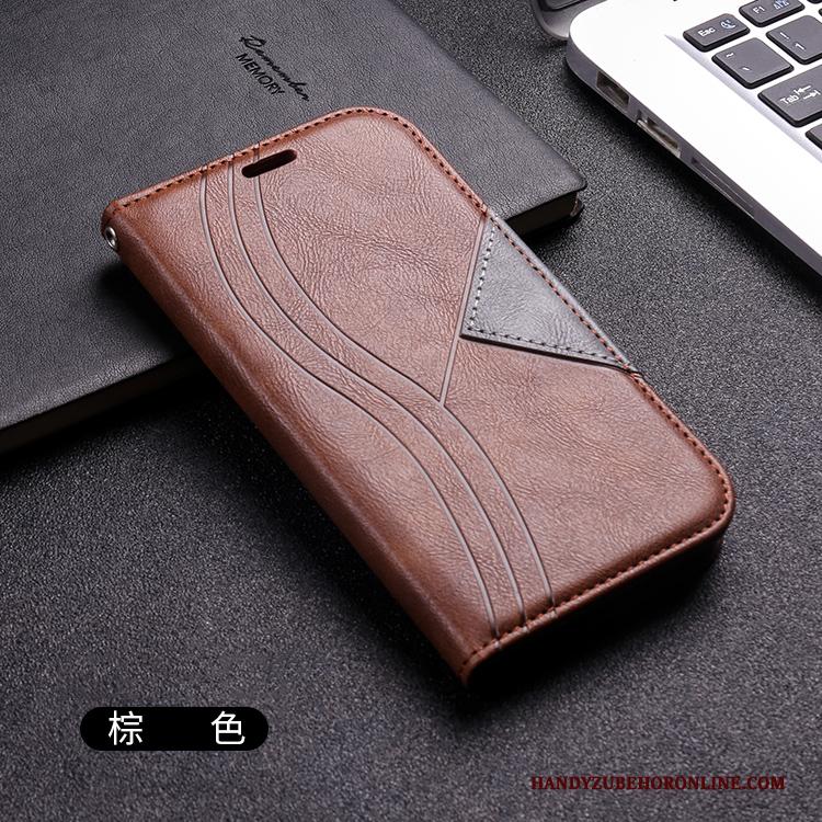 iPhone 12 Hoesje Zwart Persoonlijk Folio Leren Etui Trendy Merk Net Red Siliconen