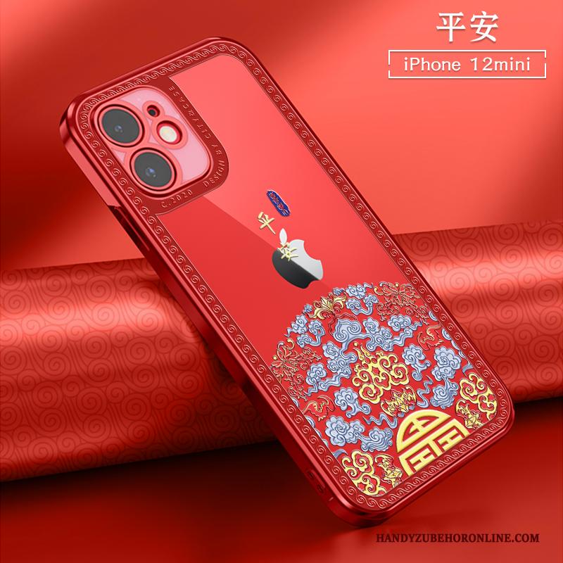 iPhone 12 Mini All Inclusive Hoesje Telefoon Chinese Stijl Anti-fall Nieuw Mini Doorzichtig