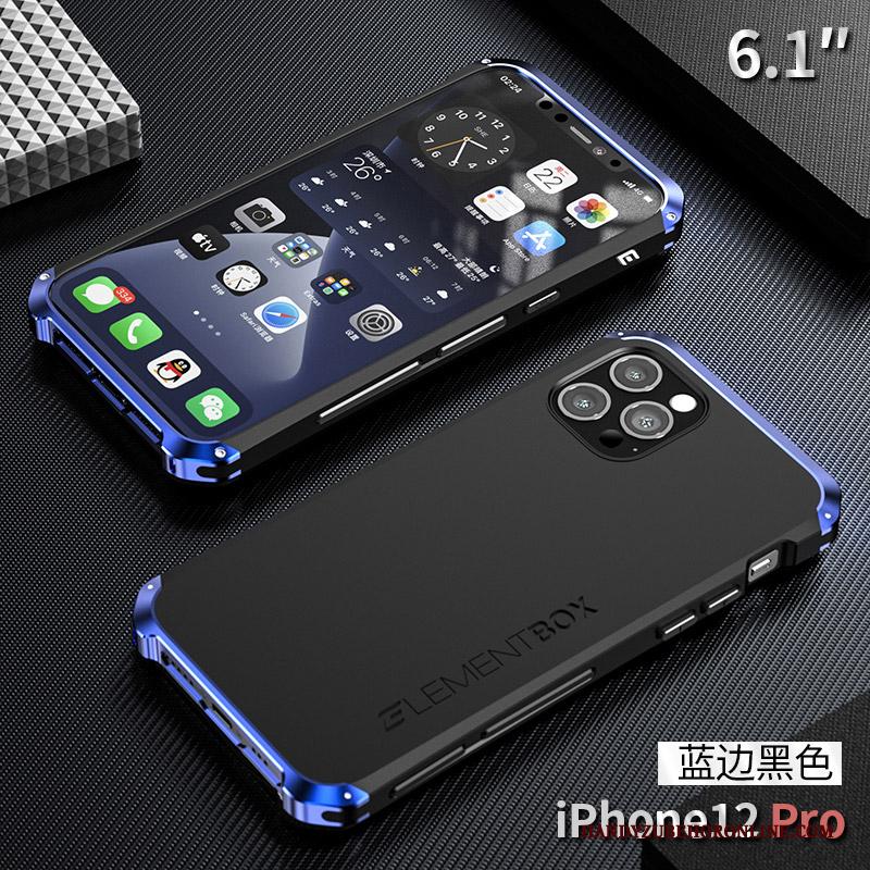 iPhone 12 Pro Blauw Omlijsting Hoesje Telefoon Nieuw Bescherming Siliconen All Inclusive