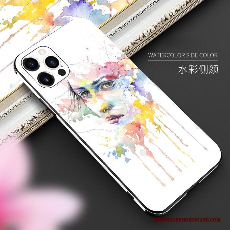 iPhone 12 Pro Hoesje All Inclusive Scheppend Anti-fall Mesh Roze Persoonlijk Dun