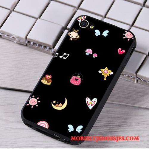 iPhone 4/4s Bescherming Hoes Mobiele Telefoon Hoesje Telefoon Zacht Zwart Hanger