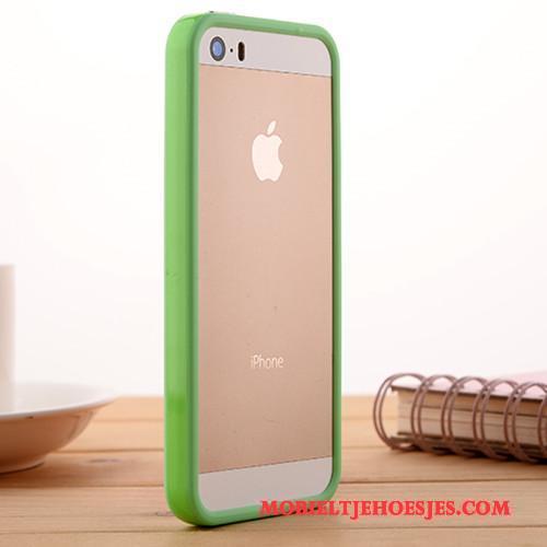 iPhone 5/5s Anti-fall Omlijsting Hoesje Groen Telefoon Bescherming Zacht