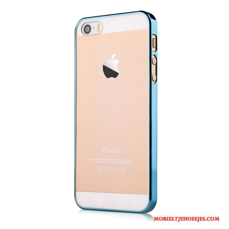 iPhone 5/5s Bescherming Omlijsting Hoesje Blauw Hard Nieuw Anti-fall