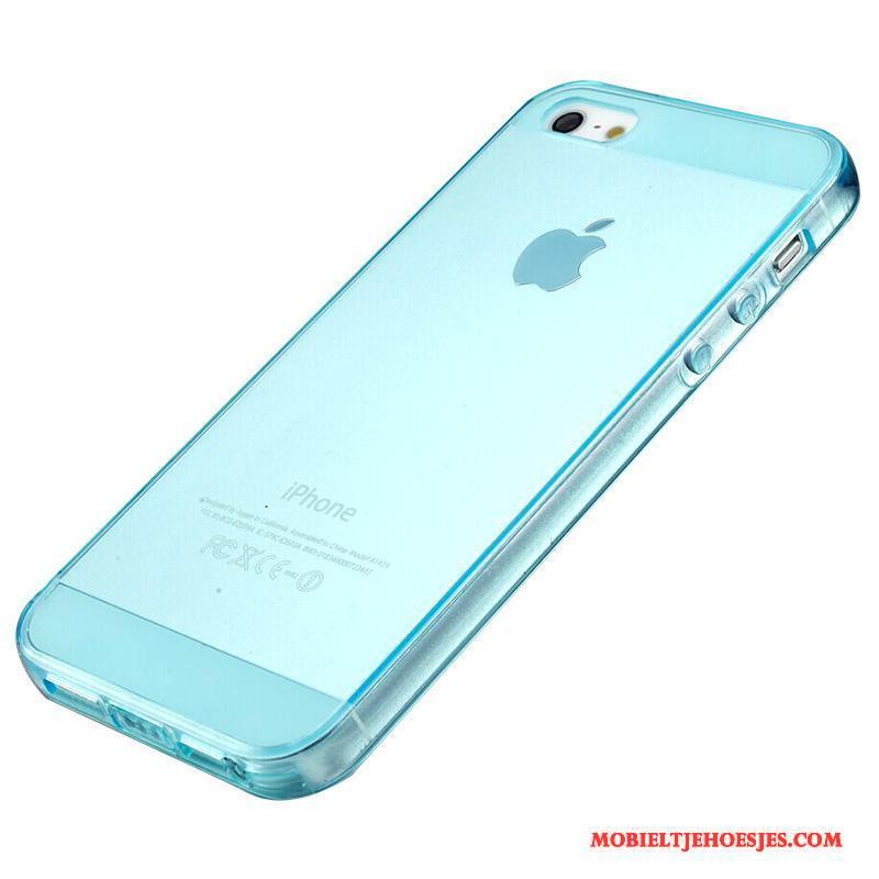 iPhone 5/5s Blauw Hoes All Inclusive Bescherming Hoesje Telefoon Siliconen