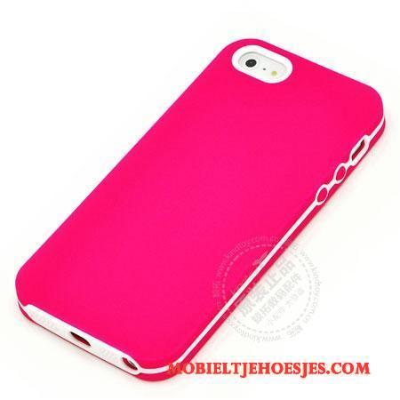 iPhone 5/5s Hoes Bescherming Anti-fall Hoesje Telefoon Siliconen Rood