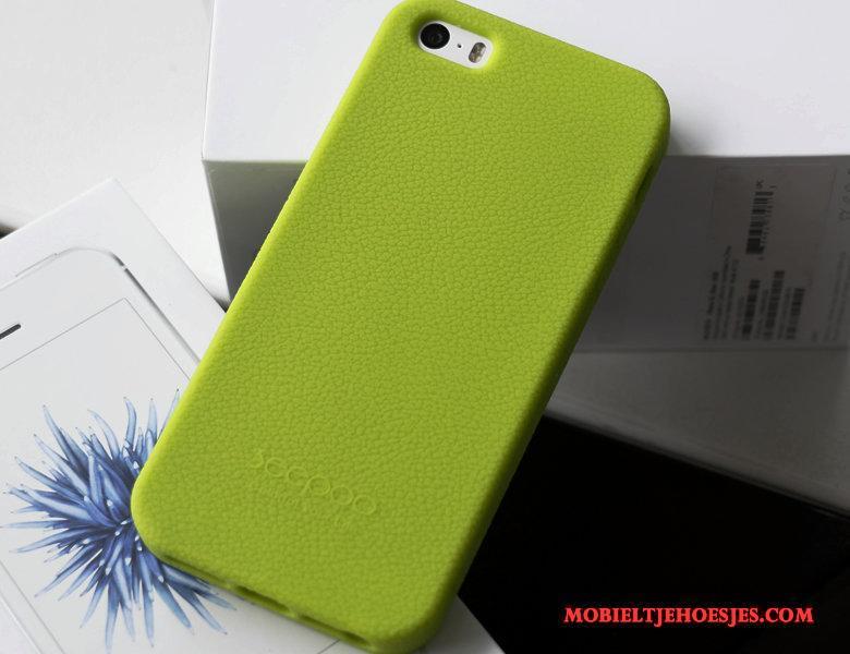 iPhone 5/5s Siliconen Hoes Doek Mobiele Telefoon Hoesje Telefoon Bescherming Groen