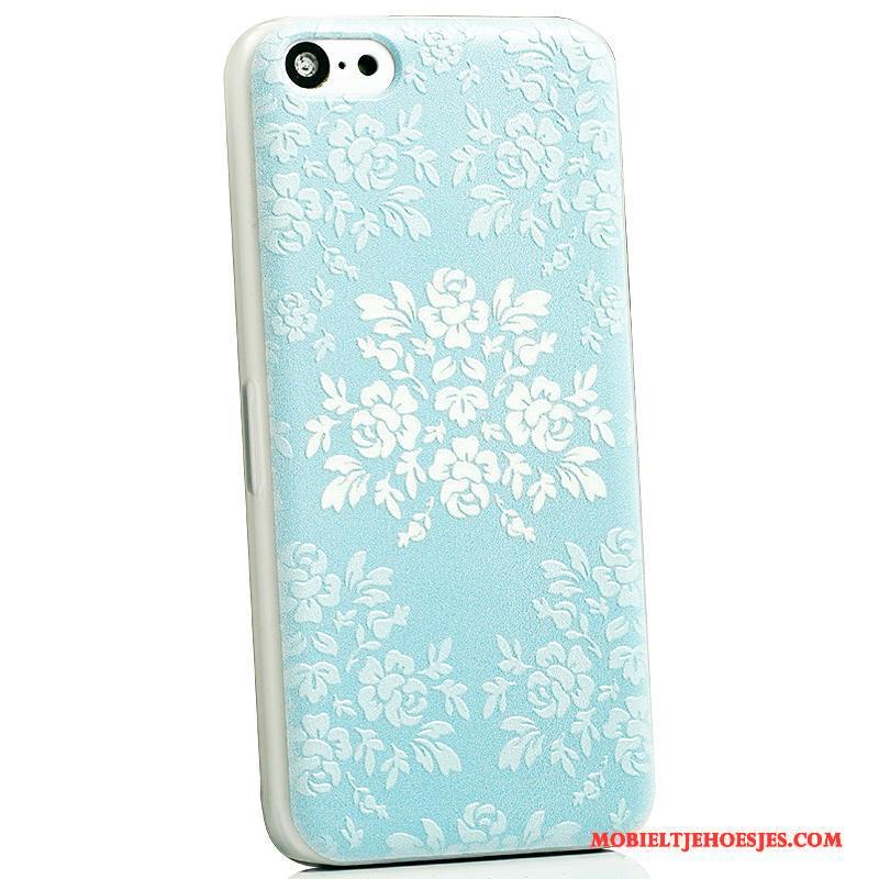 iPhone 5c Spotprent Hoesje Telefoon Mooie Blauw Mobiele Telefoon Anti-fall Achterklep