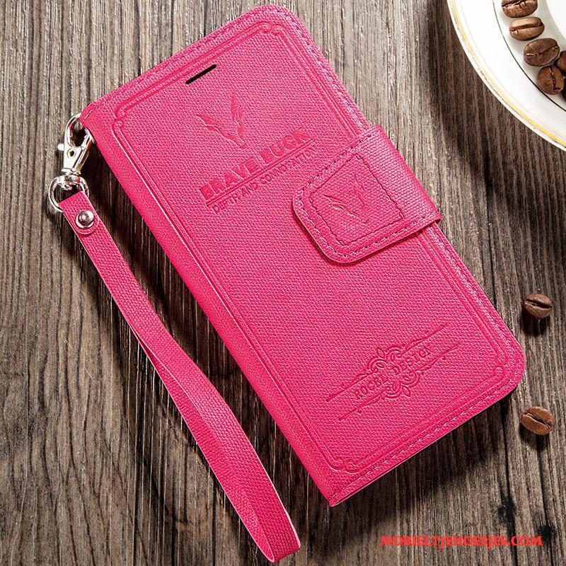 iPhone 6/6s Bescherming Leren Etui Vintage Hoesje Telefoon All Inclusive Rood Anti-fall