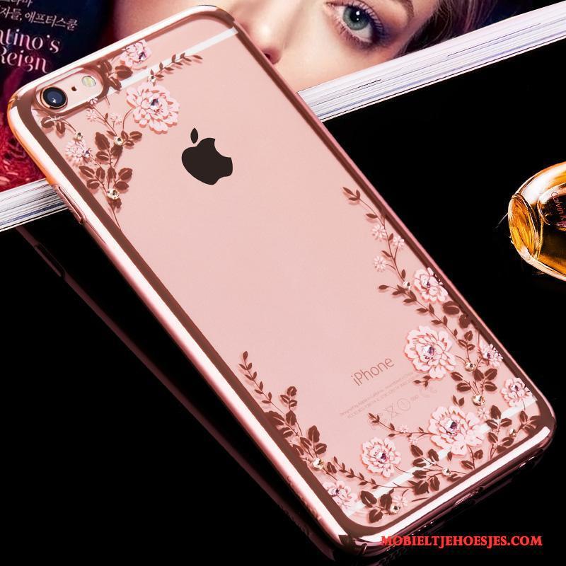 iPhone 6/6s Goud Hoesje Telefoon Rose Goud Hard Nieuw All Inclusive Met Strass