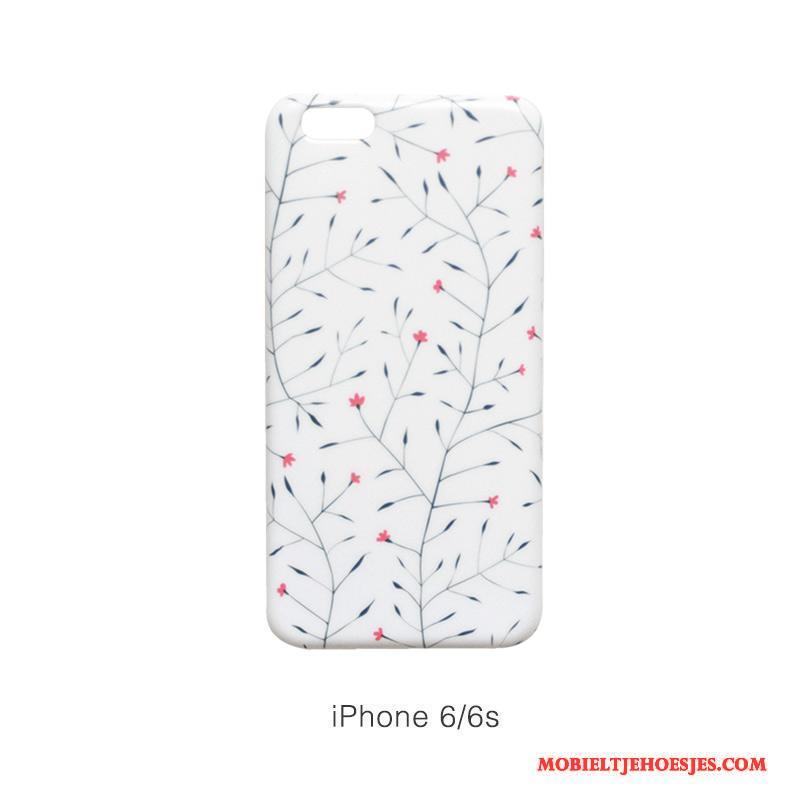 iPhone 6/6s Hart Scheppend Wit Mini Siliconen Zacht Hoesje Telefoon