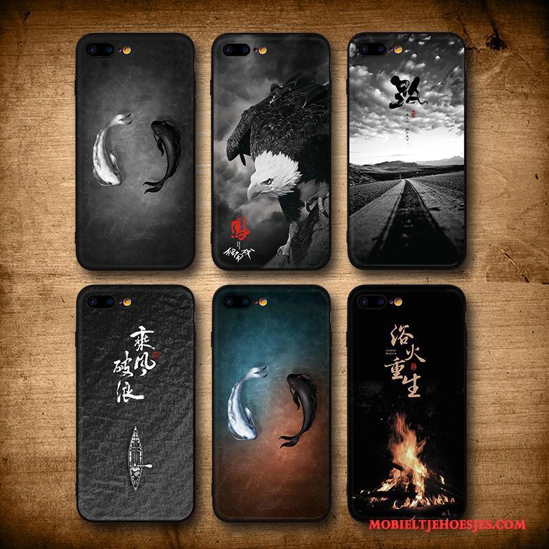 iPhone 6/6s Hoesje All Inclusive Trend Schrobben Anti-fall Scheppend Zwart Hoes