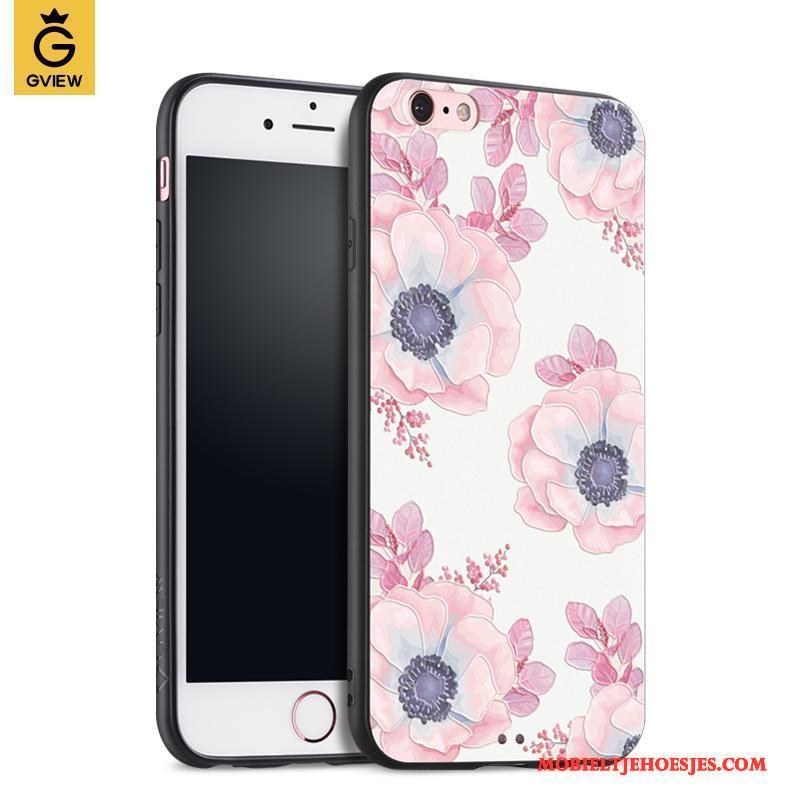 iPhone 6/6s Hoesje Telefoon Roze Trendy Merk Elegante Siliconen