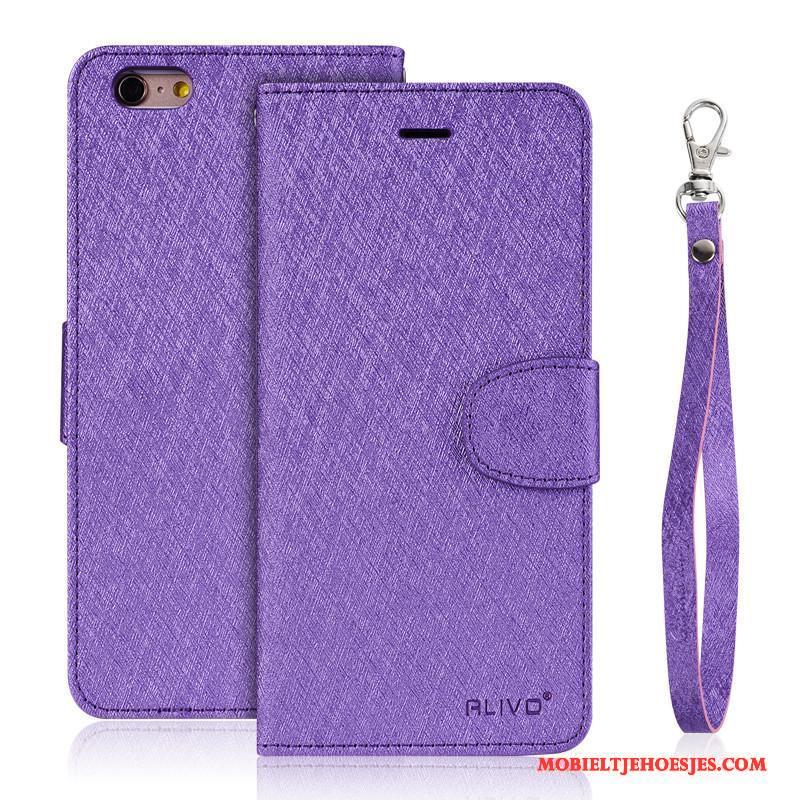 iPhone 6/6s Leren Etui Zacht Folio Hoes Hoesje Telefoon Siliconen Bescherming