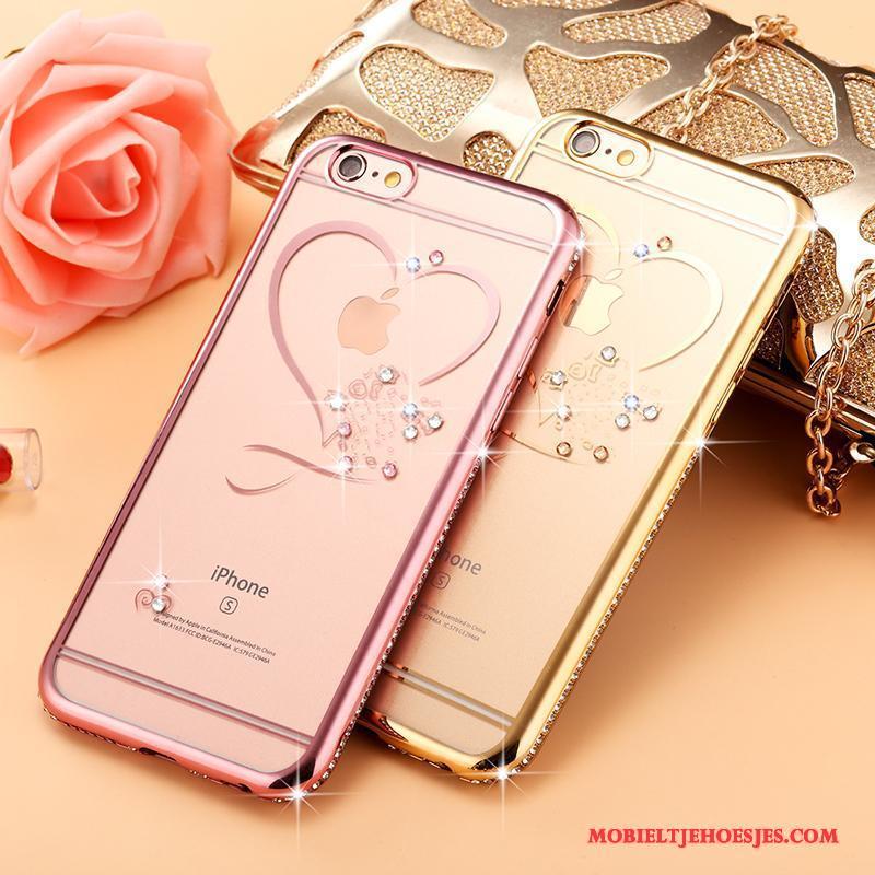 iPhone 6/6s Met Strass Nieuw All Inclusive Luxe Rose Goud Hoesje Telefoon Trendy Merk