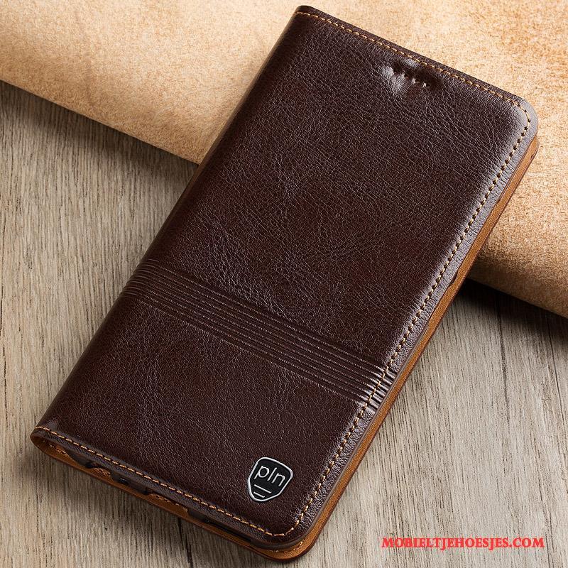 iPhone 6/6s Plus Bescherming Echt Leer Leren Etui Mobiele Telefoon Hoesje Telefoon Folio