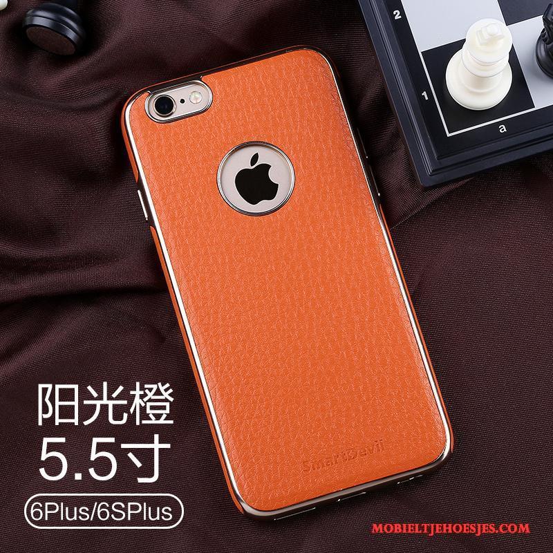 iPhone 6/6s Plus Hoes Zacht Bescherming Bedrijf Hoesje Telefoon Oranje Slank