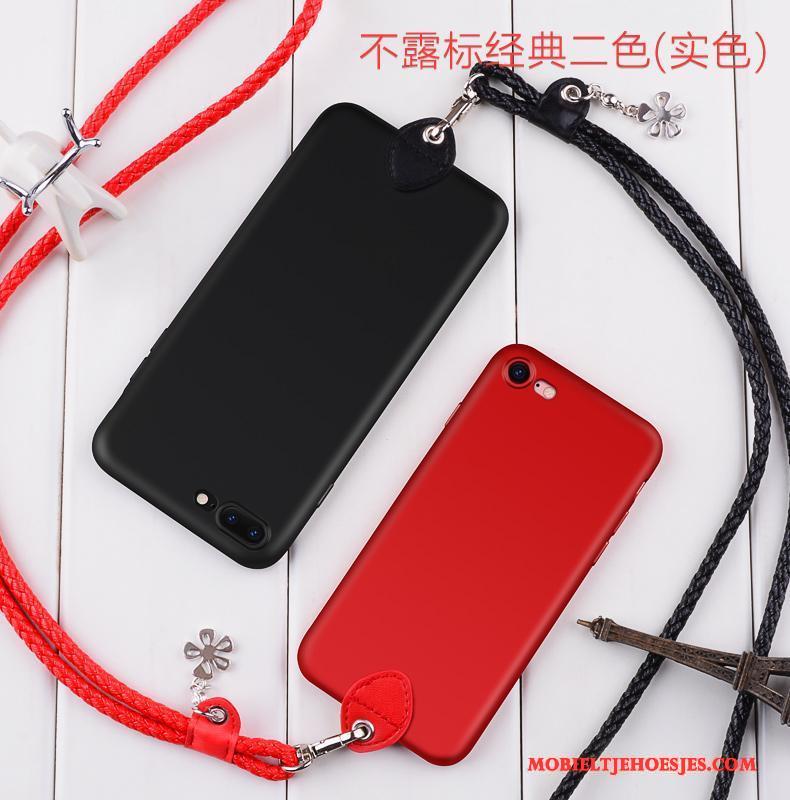 iPhone 6/6s Plus Hoesje Hanger Zwart Opknoping Nek All Inclusive Rood Trendy Merk Elegante