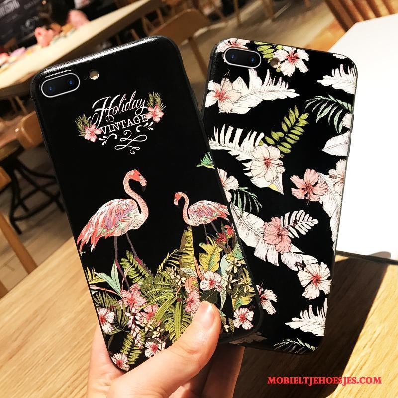 iPhone 6/6s Plus Hoesje Hanger Zwart Trend All Inclusive Vogel Elegante Reliëf