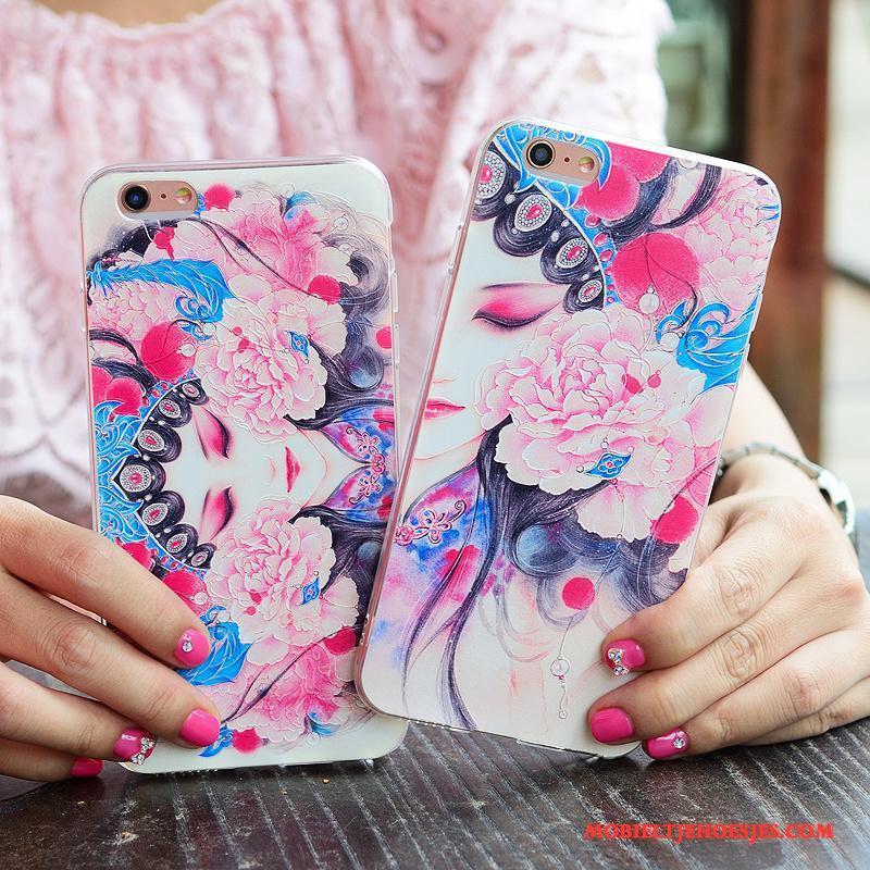 iPhone 6/6s Plus Hoesje Persoonlijk Hoes Scheppend Peking Opera Roze Facebook Chinese Stijl