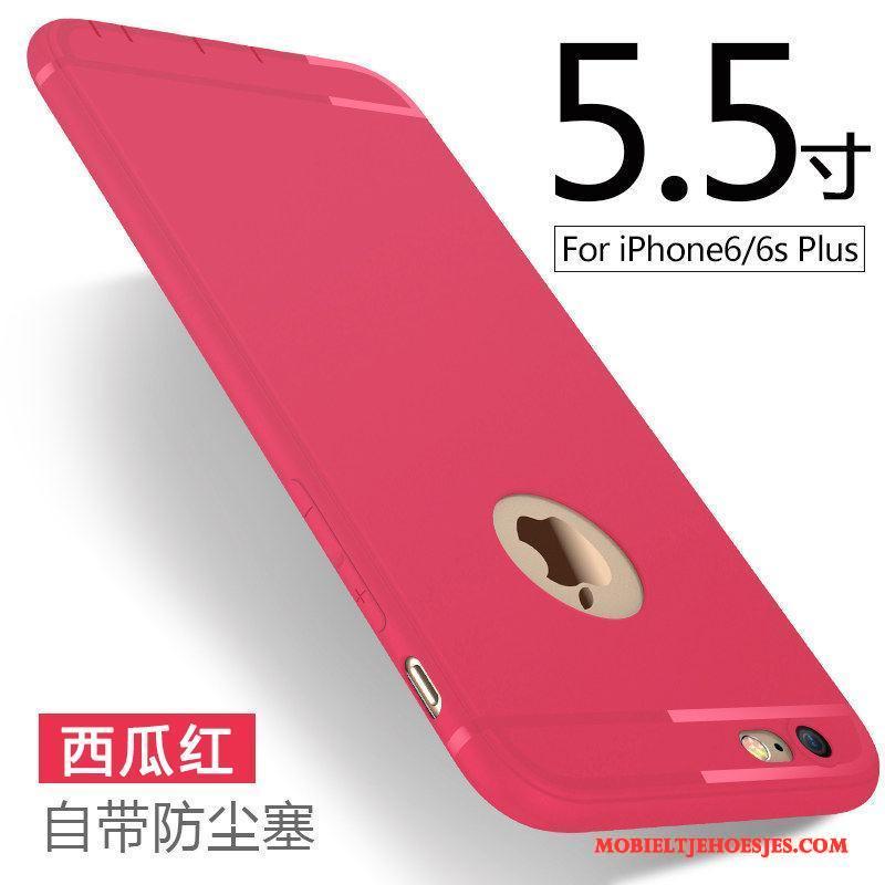 iPhone 6/6s Plus Hoesje Telefoon All Inclusive Zacht Bescherming Mobiele Telefoon Schrobben Rood