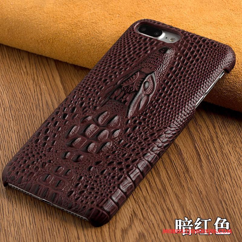 iPhone 6/6s Plus Pas Anti-fall Leren Etui Achterklep Echt Leer Hoes Hoesje Telefoon