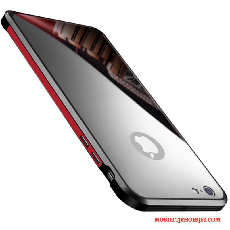 iPhone 6/6s Plus Rood Anti-fall Hard Hoesje Telefoon All Inclusive Metaal Dun