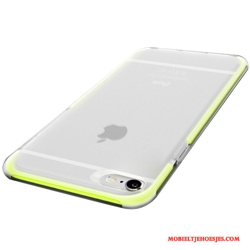 iPhone 6/6s Plus Schrobben Anti-fall Zacht Siliconen Hoesje Telefoon Groen All Inclusive