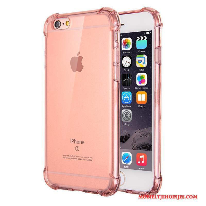 iPhone 6/6s Trend Rose Goud Hoes Hoesje Telefoon Siliconen Doorzichtig Zacht