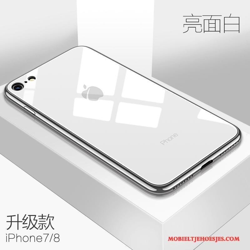 iPhone 7 Anti-fall Glas Nieuw Zilver Hoesje Telefoon Achterklep Siliconen