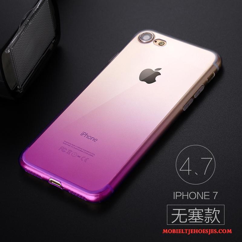 iPhone 7 Bescherming Hoesje Telefoon Zacht Siliconen Verloop Dun Trend