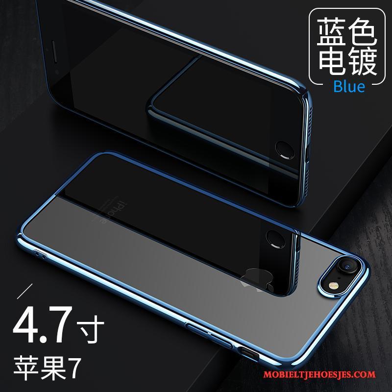 iPhone 7 Hoes Hoesje Telefoon Blauw Dun Persoonlijk Bescherming Anti-fall