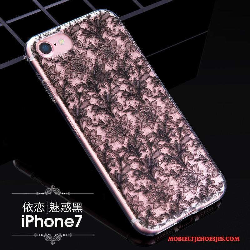 iPhone 7 Hoes Zacht Trendy Merk Anti-fall Hoesje Telefoon Siliconen