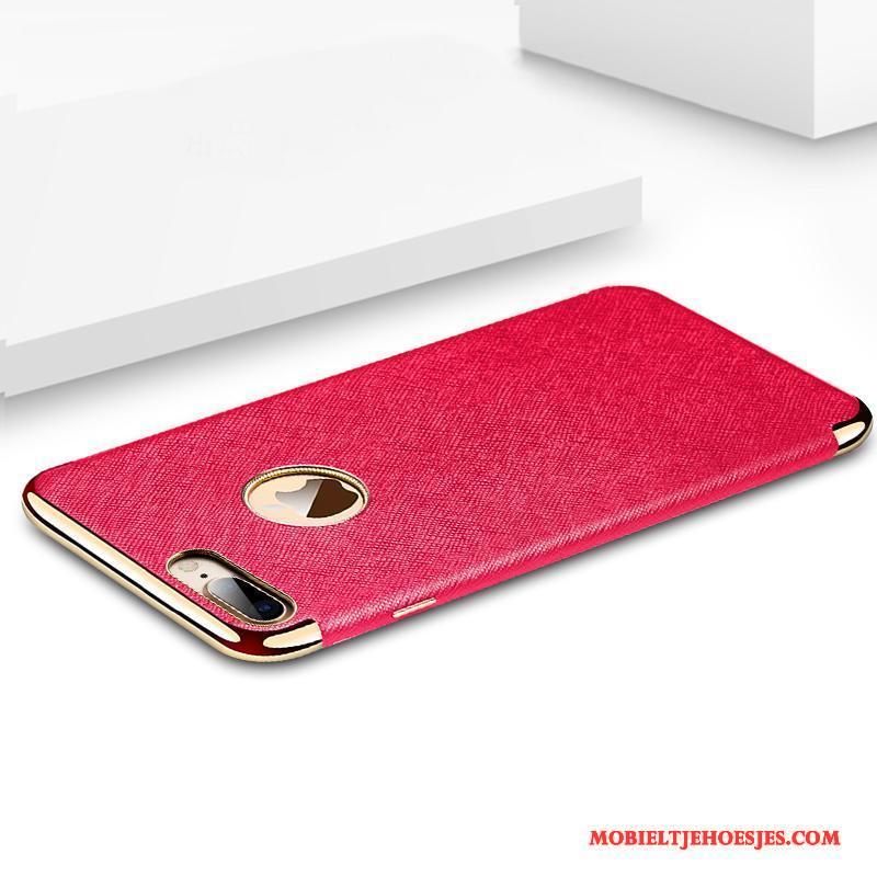 iPhone 7 Hoesje Rood Leer All Inclusive Hoes Kwaliteit Bescherming Trend