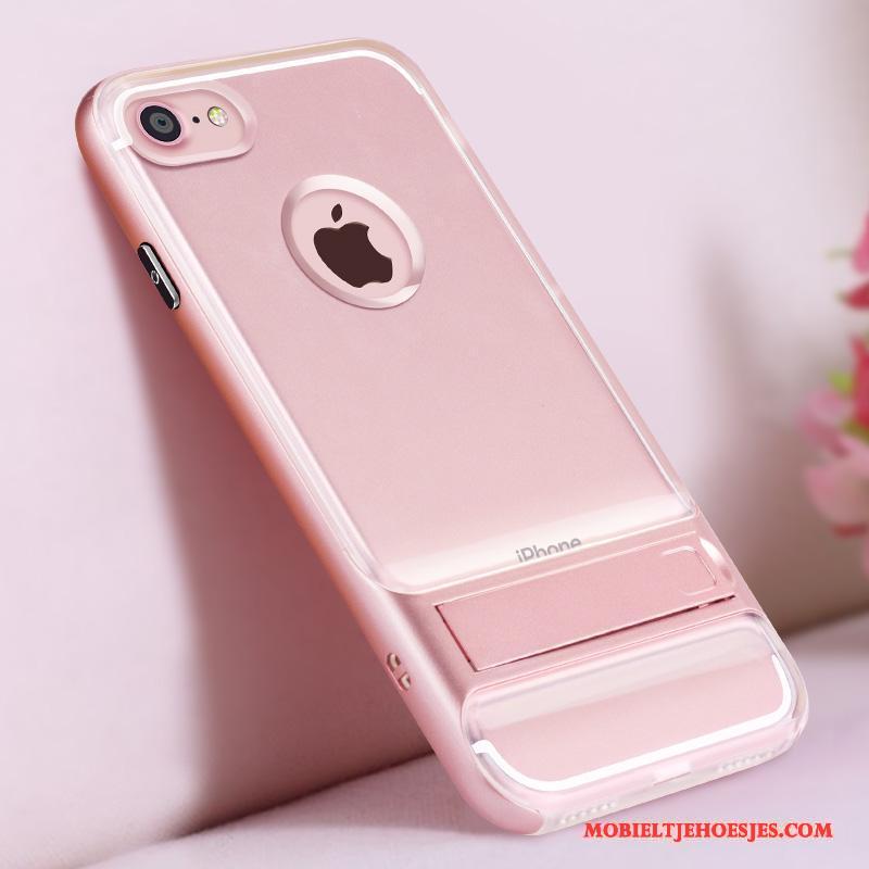 iPhone 7 Ondersteuning Persoonlijk Bescherming Roze Zacht Hoesje Scheppend