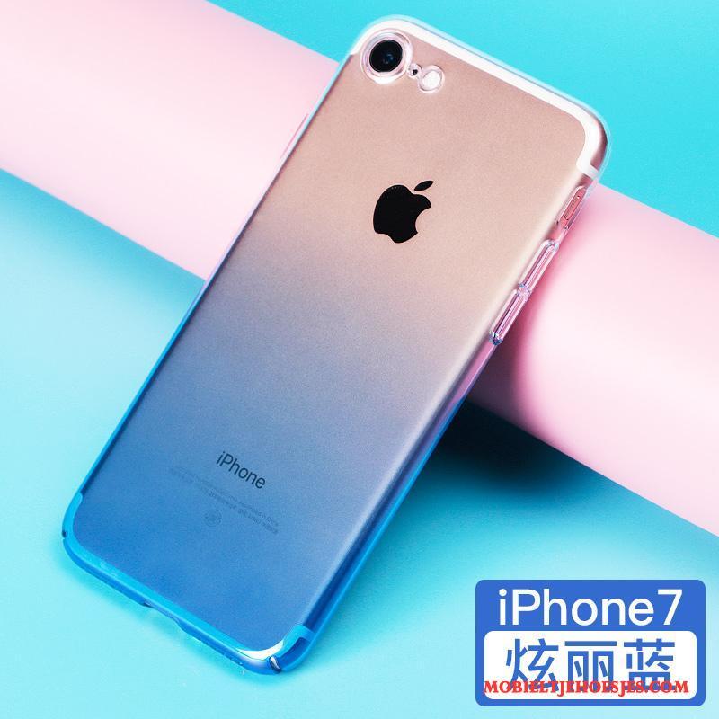iPhone 7 Plus Anti-fall Blauw Nieuw Plating Rood Hoesje Telefoon Trend