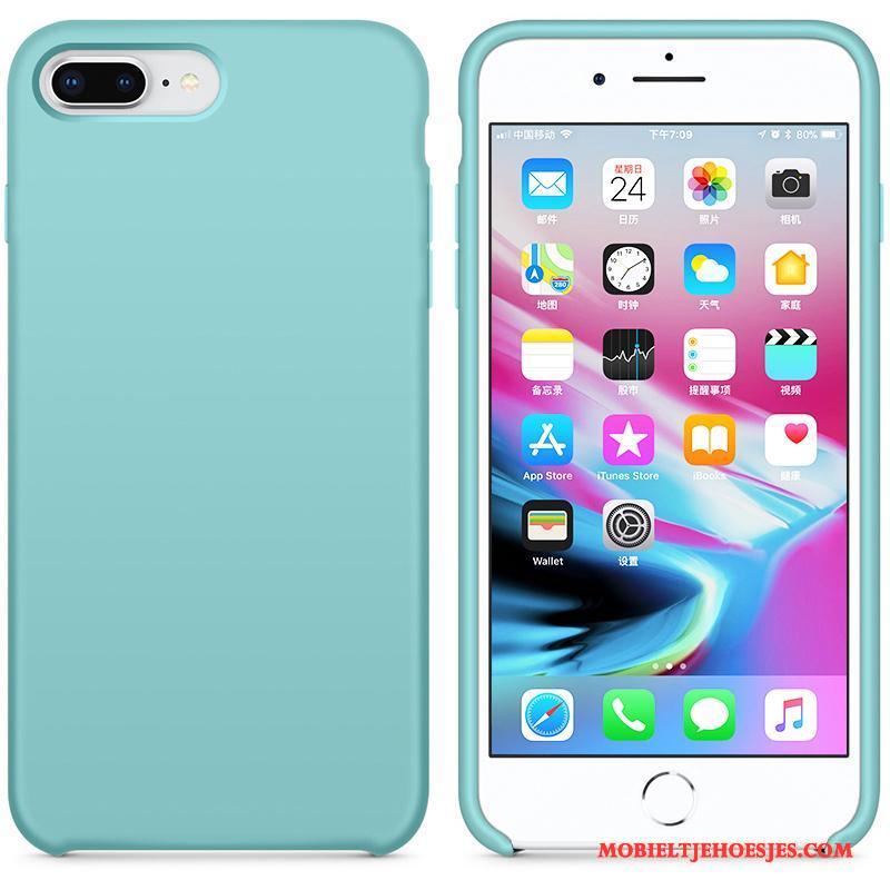 iPhone 7 Plus Trendy Merk All Inclusive Zacht Siliconen Hoesje Telefoon Anti-fall Blauw