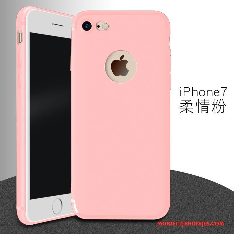 iPhone 7 Zacht Bescherming Trend Hoesje Telefoon Roze Anti-fall Schrobben