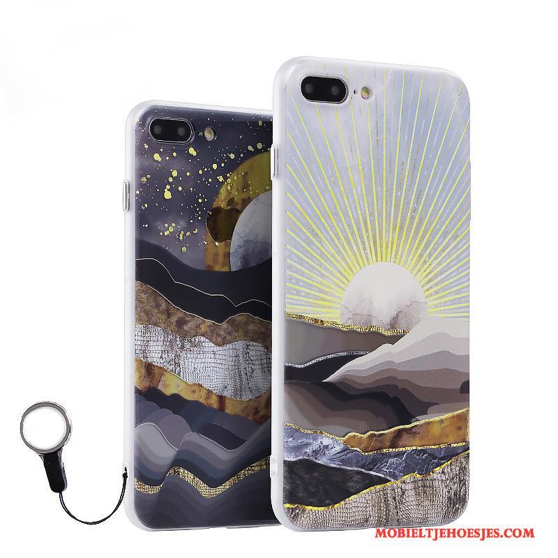 iPhone 8 All Inclusive Hoes Bescherming Grijs Hoesje Telefoon Anti-fall Kunst