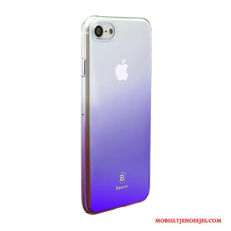 iPhone 8 Hoesje Bescherming Purper Plating Verloop Telefoon