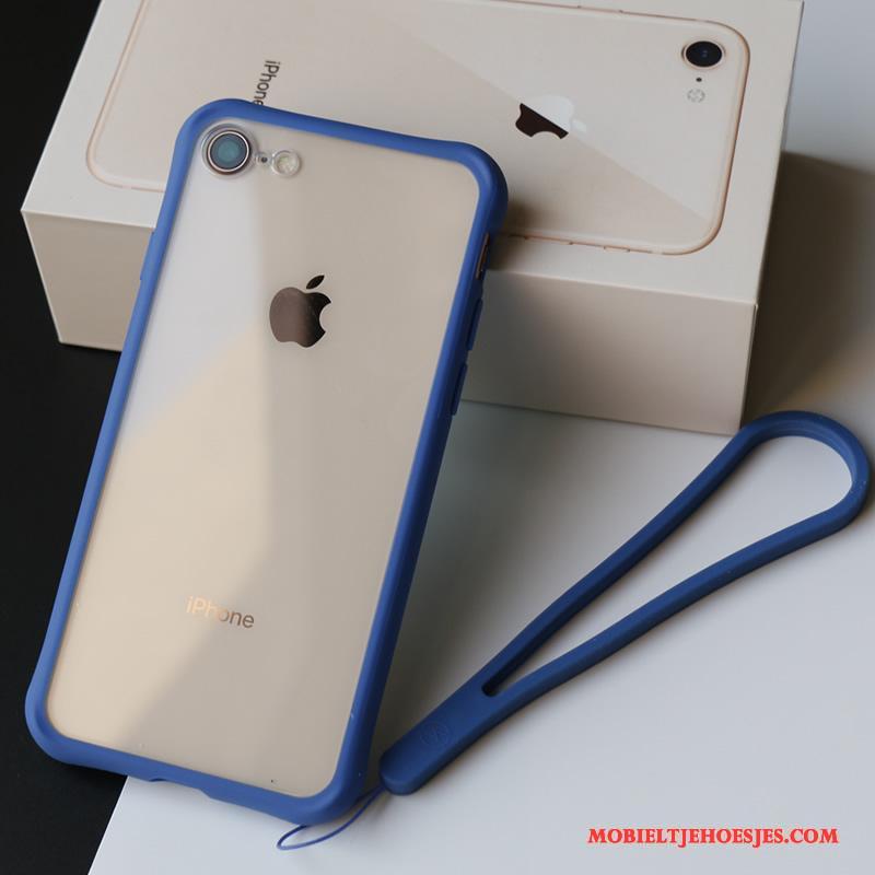 iPhone 8 Hoesje Doek Anti-fall Blauw Mobiele Telefoon Telefoon