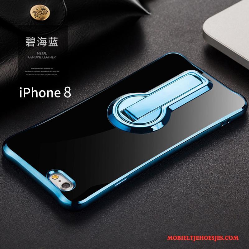 iPhone 8 Ondersteuning Anti-fall Dun Hoesje Telefoon Blauw