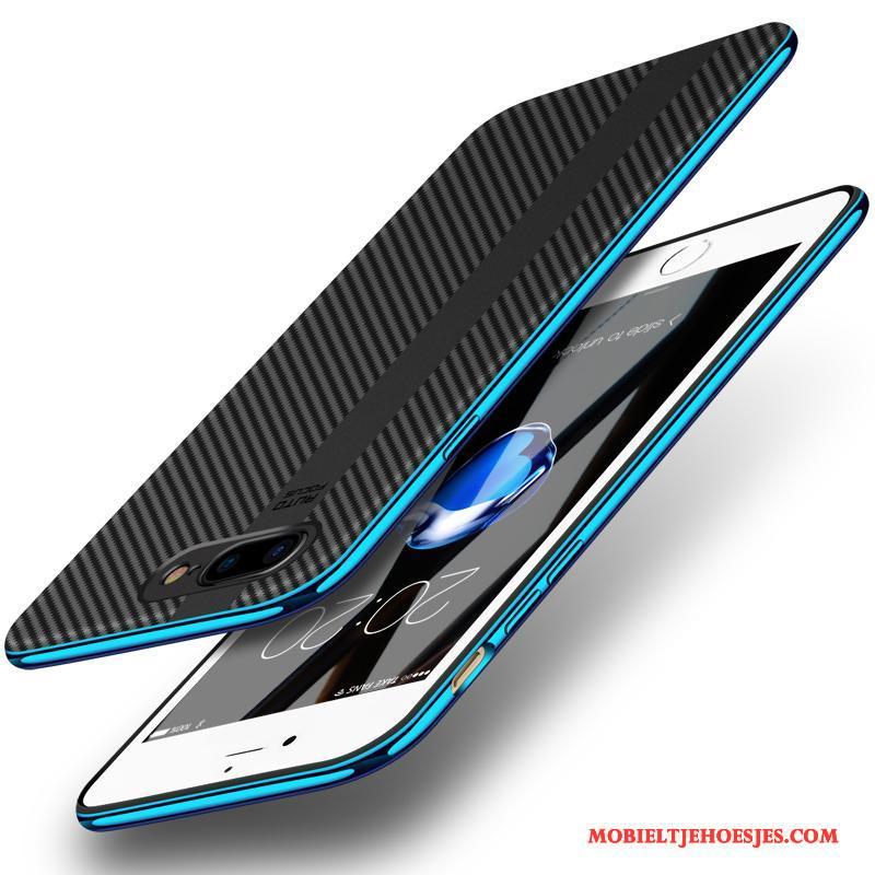 iPhone 8 Plus Anti-fall Trendy Merk Hoes Scheppend Rood Hoesje Telefoon Blauw