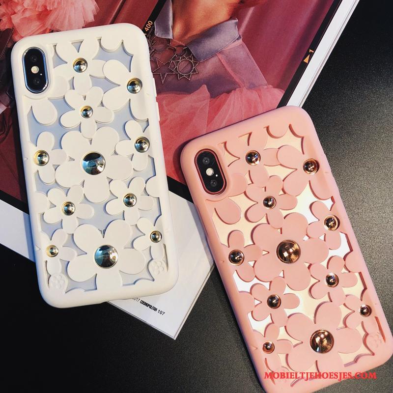 iPhone 8 Plus Hoesje Siliconen Trendy Merk Anti-fall Bescherming Hoes Zacht All Inclusive